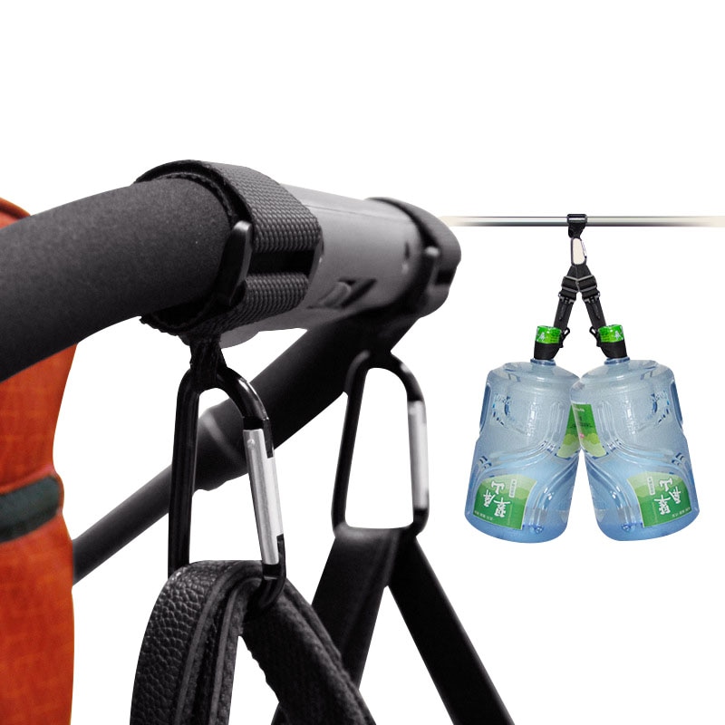 Ganci per passeggini clip in metallo gancio per mamma carrello per la spesa borsa appendiabiti per Cybex Yoya Babyzen yoyo carrello passeggino accessori 1 pz
