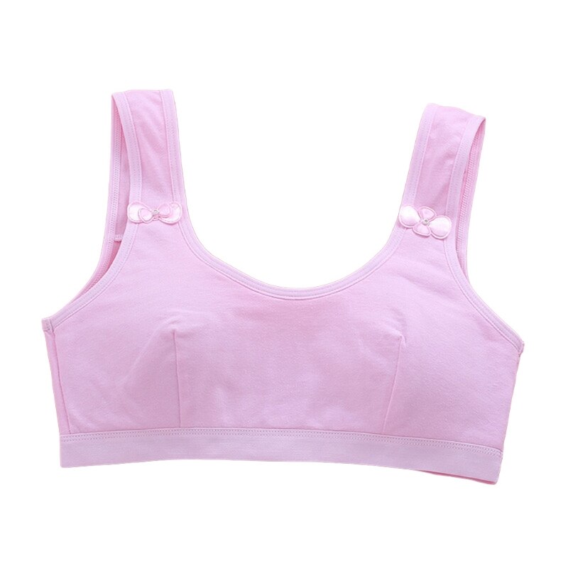 Crop top con spugna imbottita reggiseno sportivo da allenamento per ragazze intimo morbido per reggiseno in cotone per ragazze adolescenti in velocità1: PK
