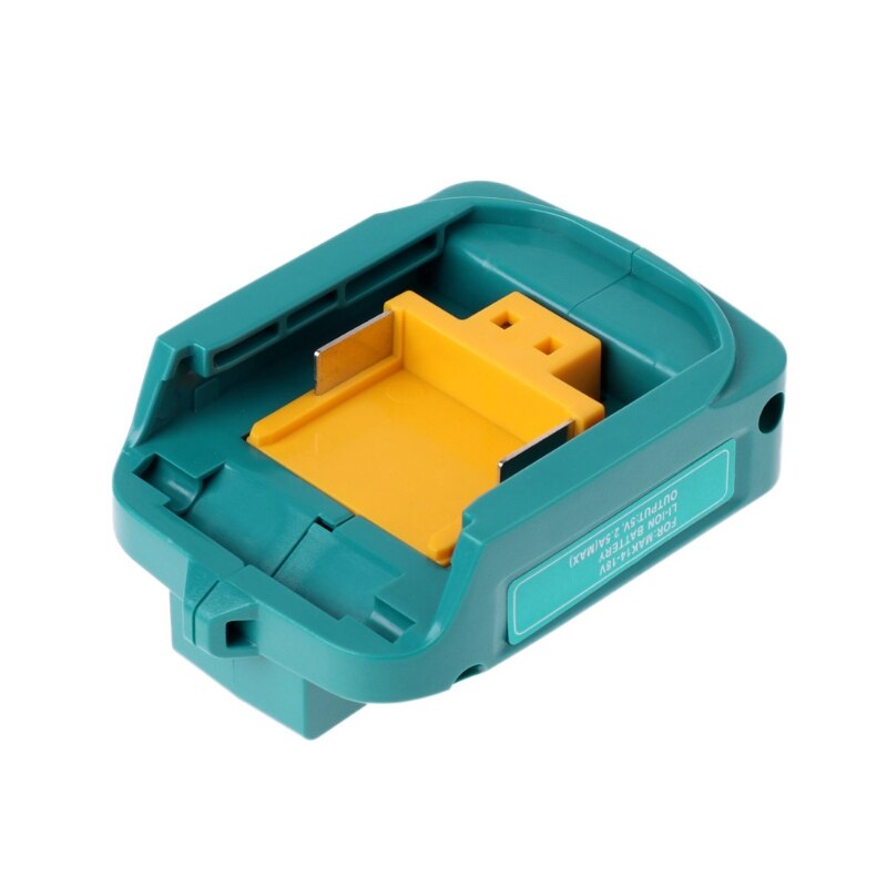 Usb Power Opladen Adapter Converter Voor Makita Adp05 Bl1815 Bl1830 Bl1840 Bl1850 1415 14.4-18V Li-Ion Batterij Blauw