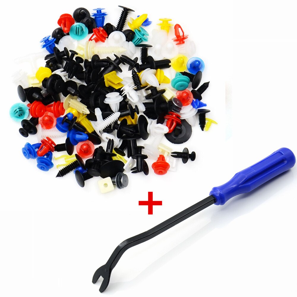 Auto Fastener Removal Tool Trim Dash Removal Klinknagel Clips Autodeur Panel Installer Cover Auto Trim Removal Tools Schroevendraaier: BLUE MIX