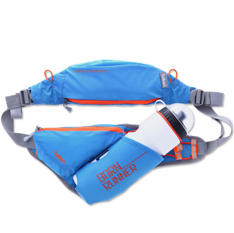Tuban outdoor heuptas wandelen hardlopen waterkoker zakken sport trekking schoudertas opbergruimte: Blauwe kleur