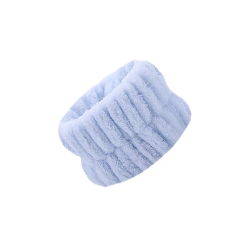 1 par de muñequeras de Spa, banda de toalla para lavado de muñeca de microfibra, pulseras para lavarse la cara, pulseras absorbentes, banda para el sudor para muñeca: Blanco