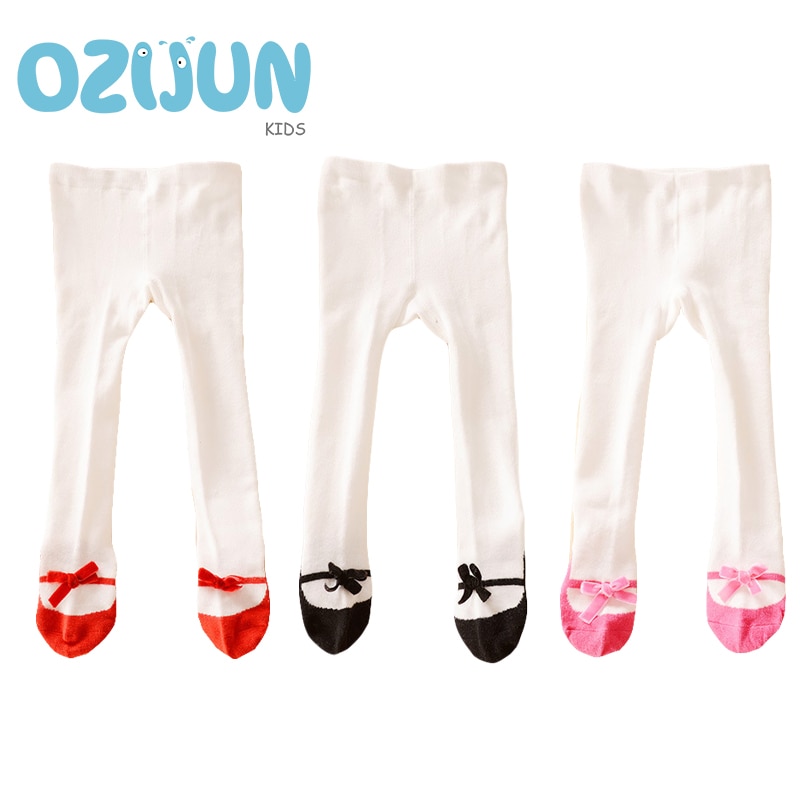 Baby flickor halkskydd strumpbyxor sammet rosett baby flickor tight 0-3 år 3 färg barn strumpbyxor barn flickor strumpbyxor