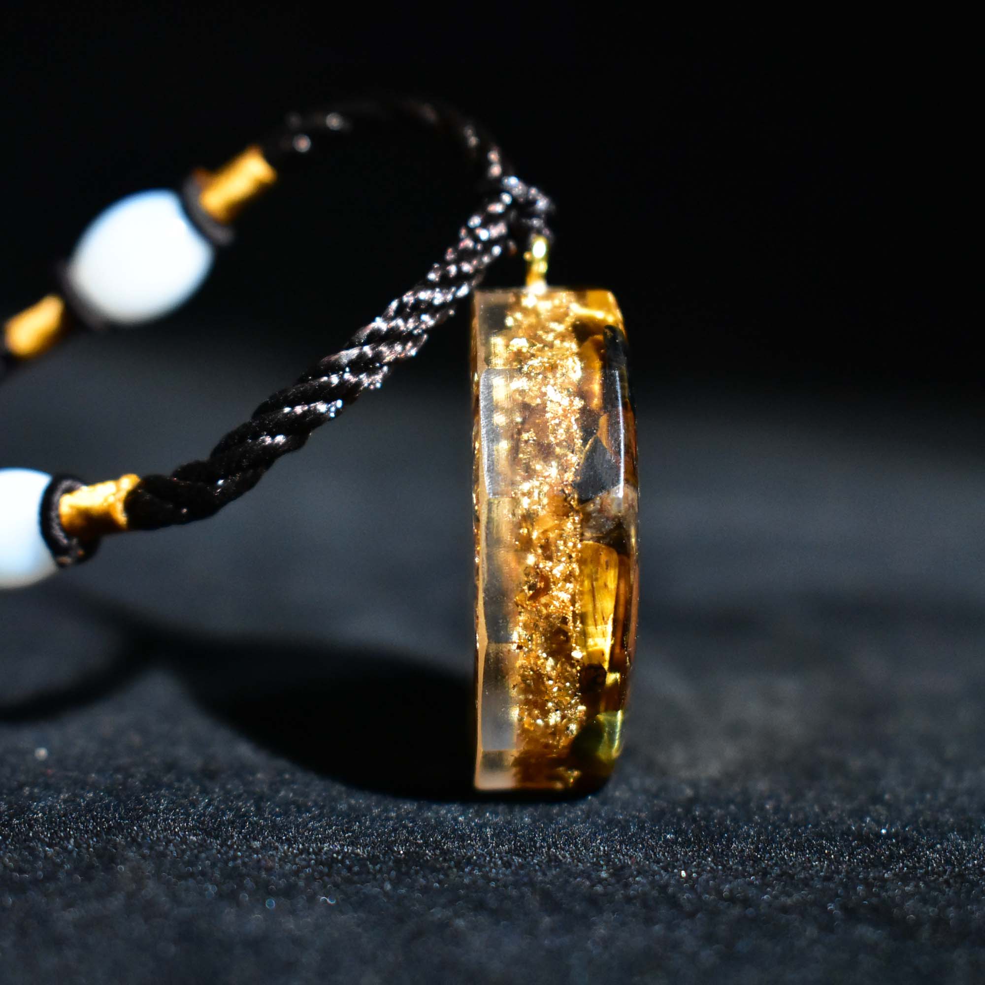 Orgonite Ketting Sri Yantra Hanger Heilige Geometrie Tiger Eye Energie Ketting Voor Vrouwen Mannen Sieraden