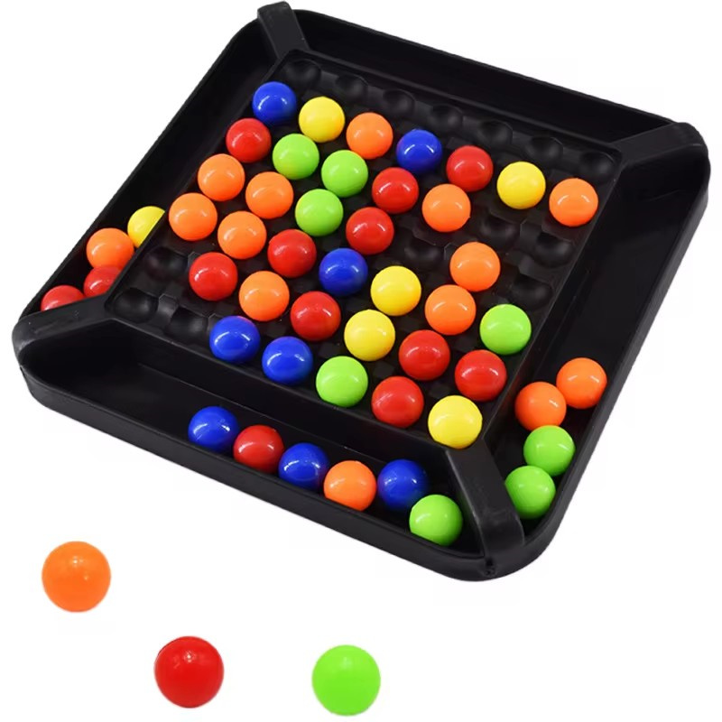 Rainbow Ball Elimination Puzzle Game Chess Children's Desktop Parent Child Toy Kindergarten Puzzle Rainbow Ball Toy: Default Title