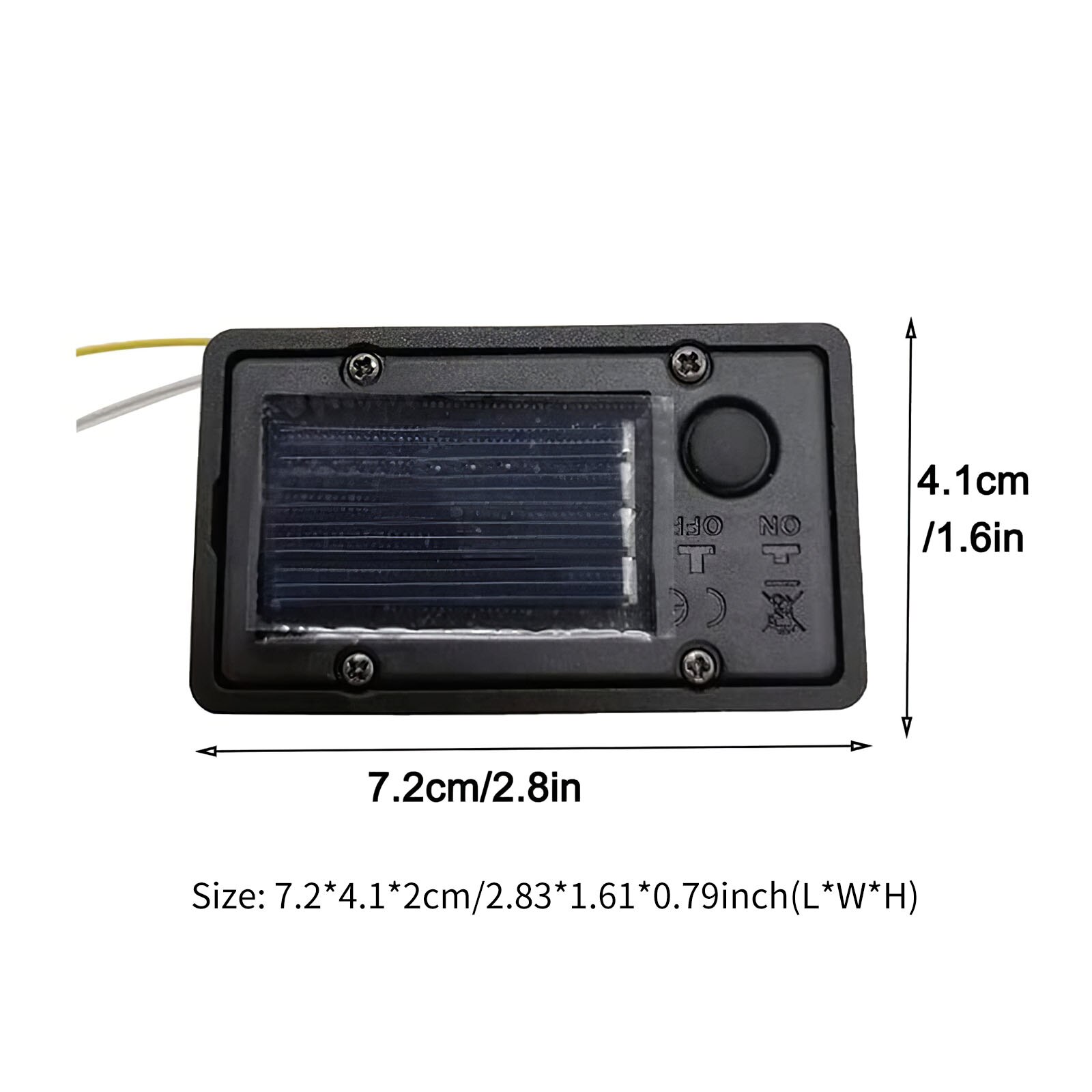 2 Stuks Vervangende Batterij Dozen Waterdicht On/Off Switch Solar Lamp Batterij Box Voor Outdoor Tuin Gazon Vierkante Solar led Licht