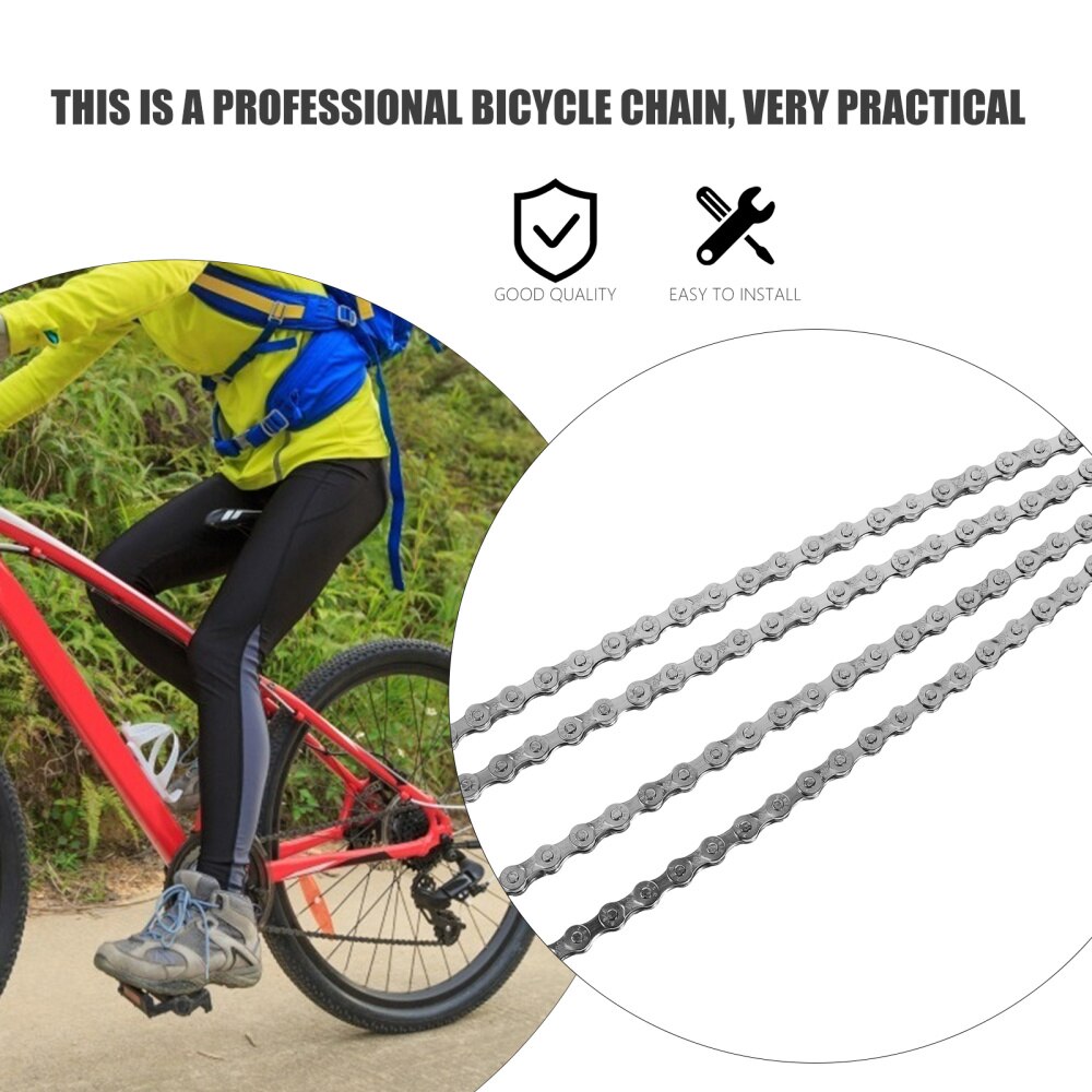 116 Link Cycling Chains Steel Bike Chains Electroplating 6/7/8-Speed Bike Chain