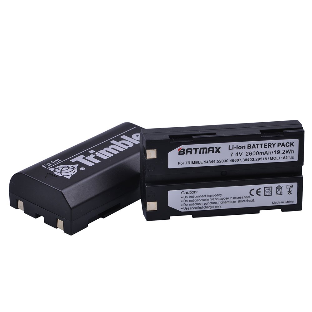 2 stks 7.4 v 2600 mah 54344, 92600 Batterij voor Trimble 54344, 92600 Batterij voor Trimble 5700 5800, MT1000, R7, R8 GPS Ontvanger