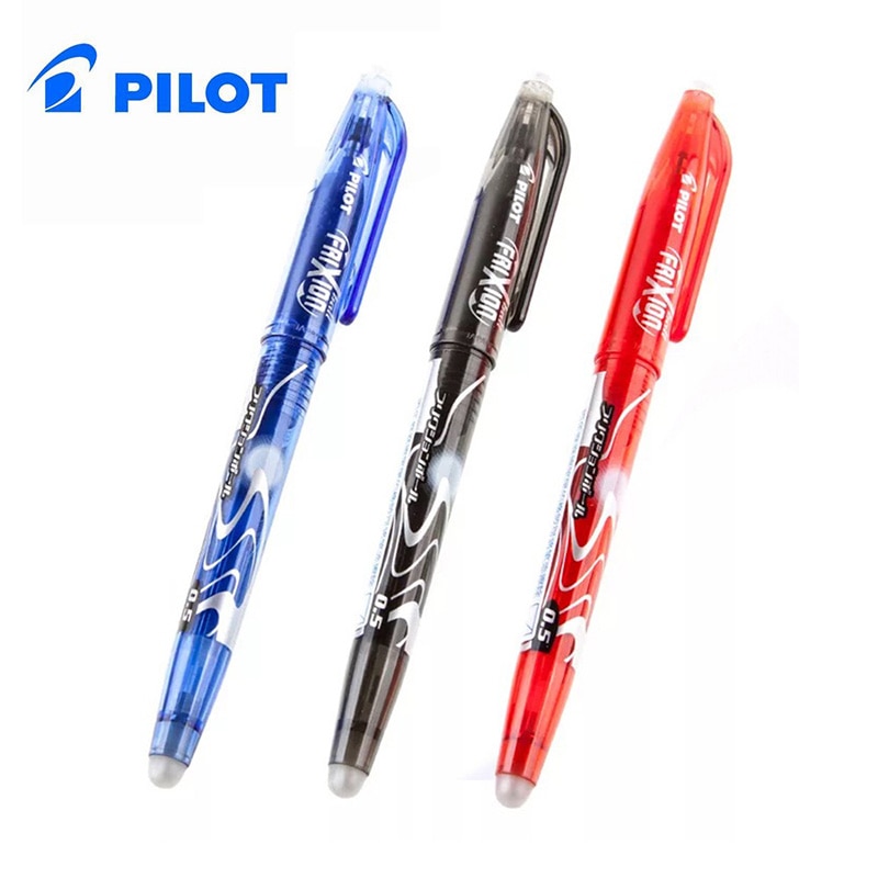 Bolígrafo de gel borrable Original Pilot FriXion Ball, punta fina, tintas Elfinbook negro/azul/rojo