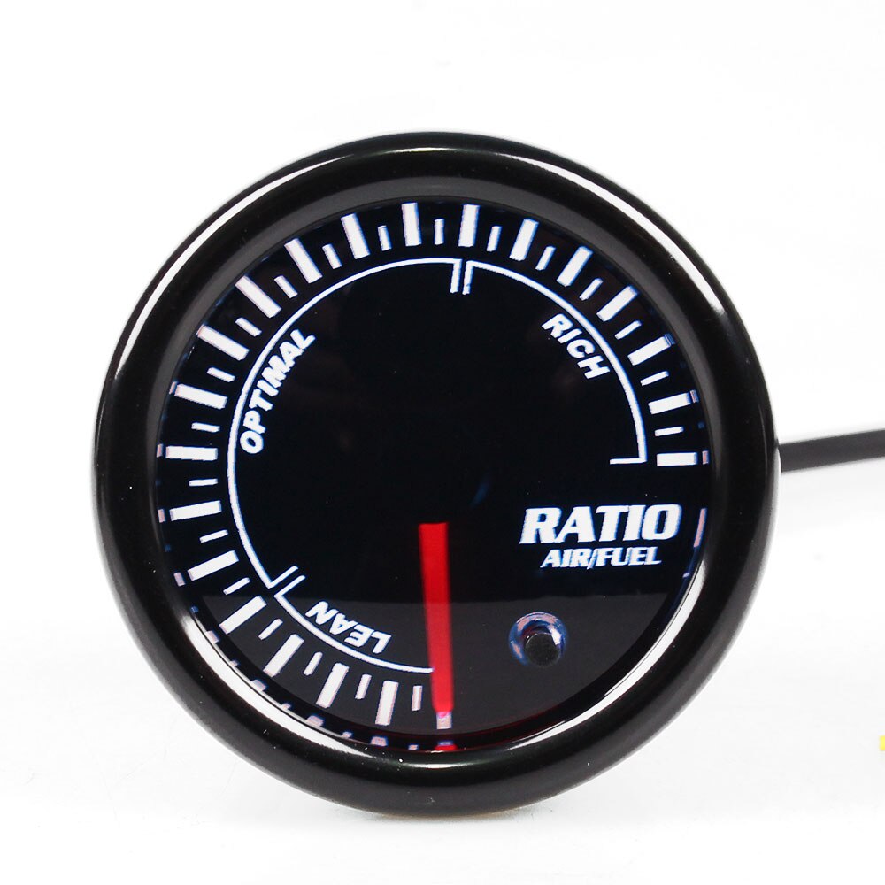 KET 2" 52mm Universal Car Auto Air Fuel Ratio Gauge Meter With Sensor 7 Color LED Smoke Face auto gauge