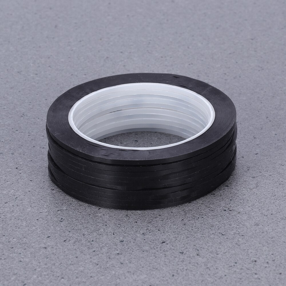 6 Pieces 3mm Width Whiteboard Gridding Tape Grid Marking Tapes Self Adhesive Chart Tapes Artist Tape (Black)