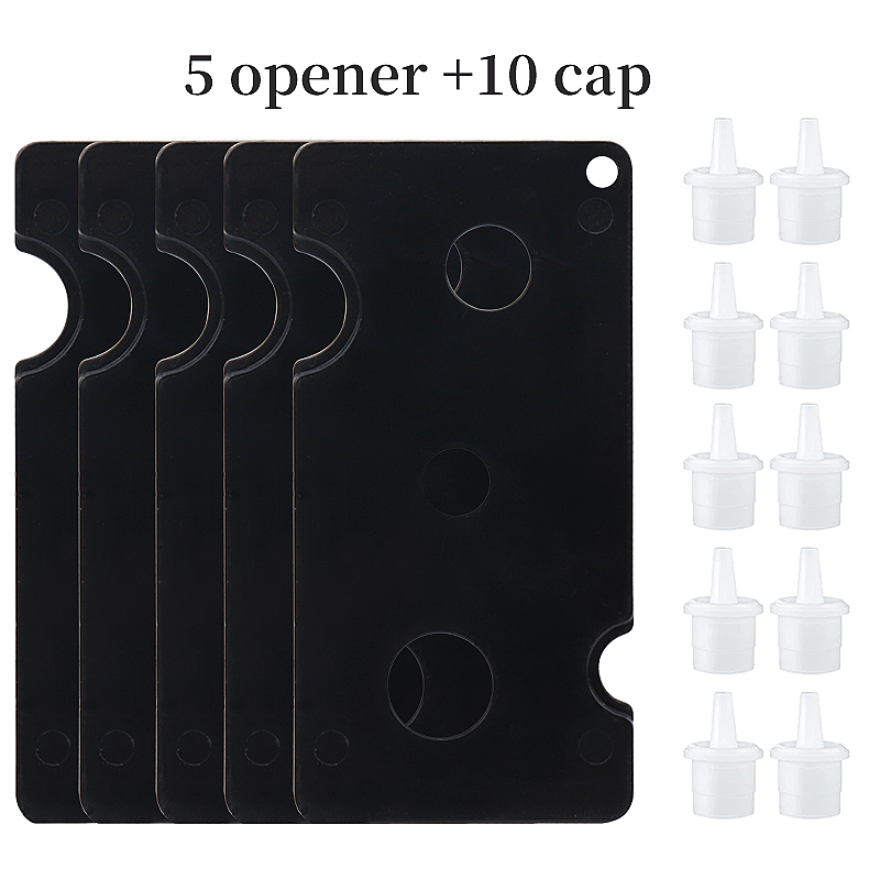 Bottiglia di colla per ciglia tappi di plastica apribottiglie di ricambio testa della bocca della bottiglia uso della colla estesa strumenti di estensione delle ciglia anti-blocco: Rosso