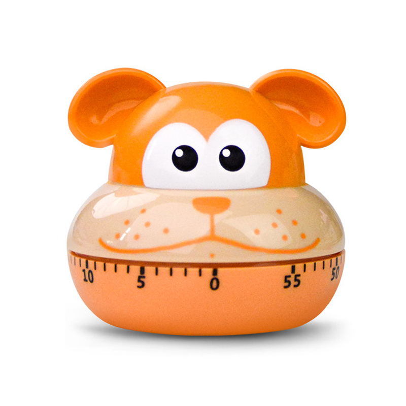 Mechanical Kitchen Timer with Cartoon Animal Pattern, Cooking Alarm Clock, Stimulating Countdown Timer, Conference Room Timer: Blue