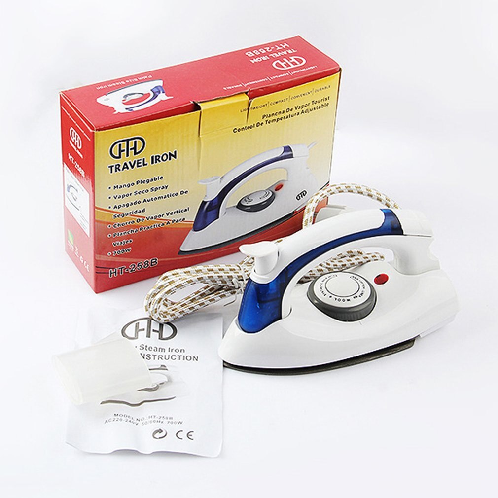 700W Draagbare Compact Size Opvouwbare Handvat Elektrische Stoomstrijkijzer Grondplaat Stoomstrijkijzer Handheld Home Reizen Gebruik