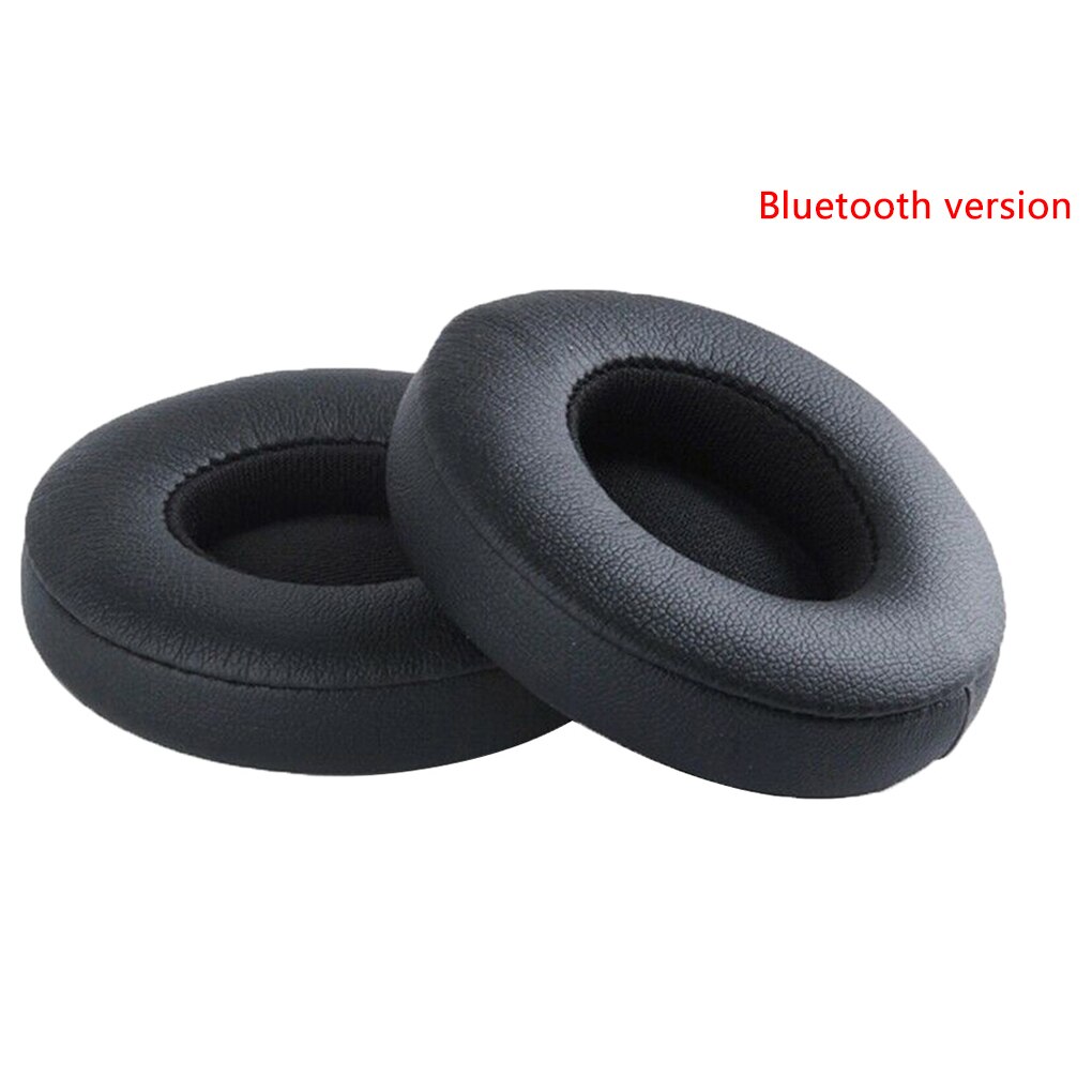 Proteinlæder memory foam ørepuder erstatning for beats solo 2/3 hovedtelefon ørepude bluetooth type kablet/bluetooth version: 1