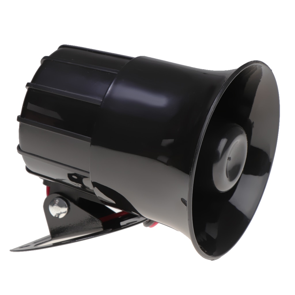 Bocina de sirena con alarma de altavoz, bocina de coche, camión, furgoneta, 12V, 6 sonido 110dB, 20W