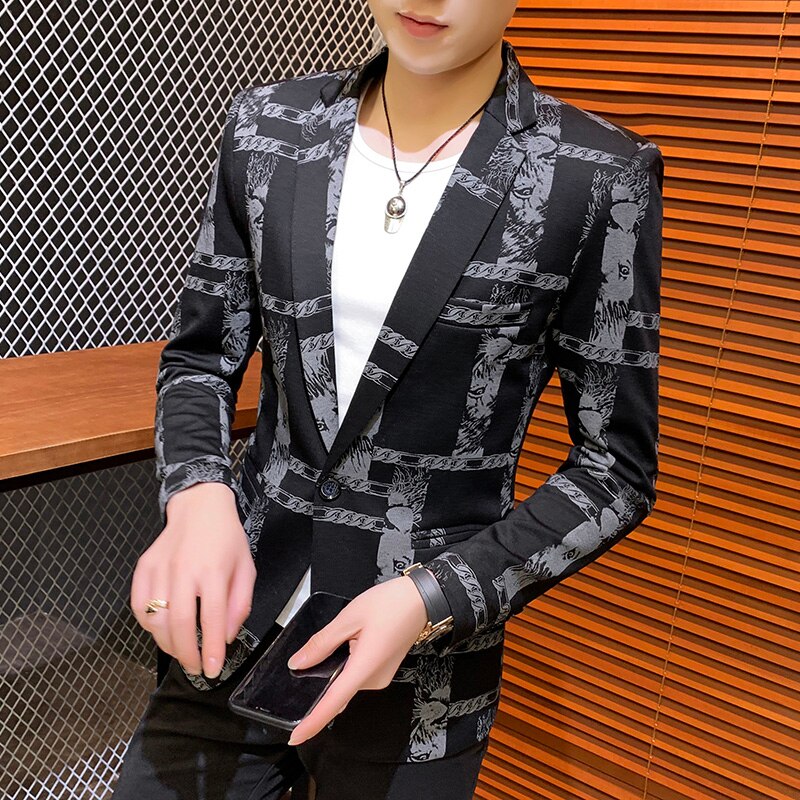 Mannen Blazer Casual Zaken Wedding Blazer Mannen Slim Fit Pak Jas Mannelijke Street Wear Sociale Jurk Jas Blazer Masculino