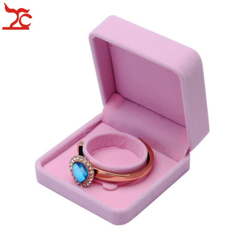 Wedding Jewelry Storage Case Amazing Red Velvet Ring Earrings Necklace Pendant Bracelet Storage Organizer Box: Gold