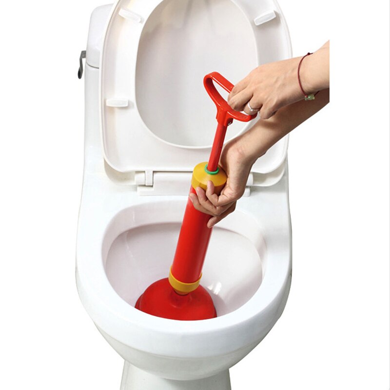 Powerful Bathroom Blocked Toilet Sink Multi Drain Buster Plunger W/2 Suckers