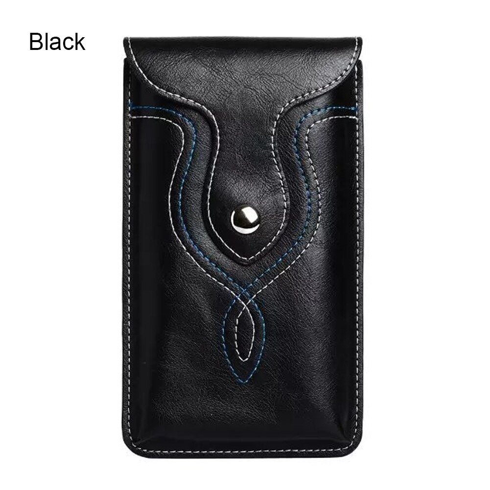 Funda Universal de cuero PU para teléfono móvil funda para Smartphone bolsa para cinturón funda para cintura para iphone Huawei Samsung Xiaomi