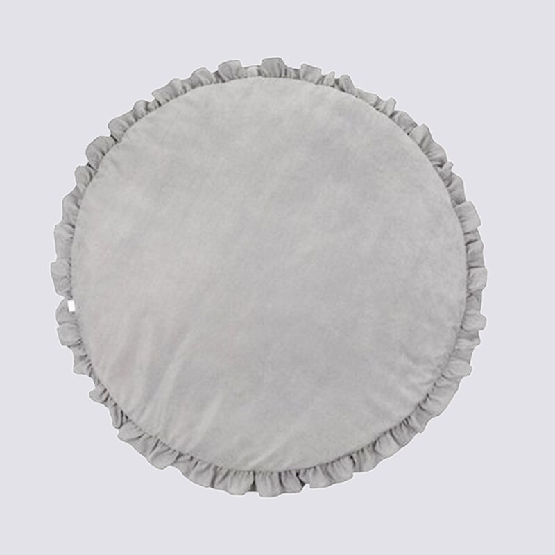 Manta de gateo para bebé, alfombra de juego acolchada para recién nacido, alfombrilla de algodón suave para gatear, alfombras de juego para niños y niñas, decoración para habitación: light grey