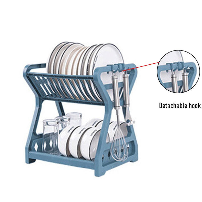 2 Layers Drying Rack Household Kitchen Draining St... – Vicedeal