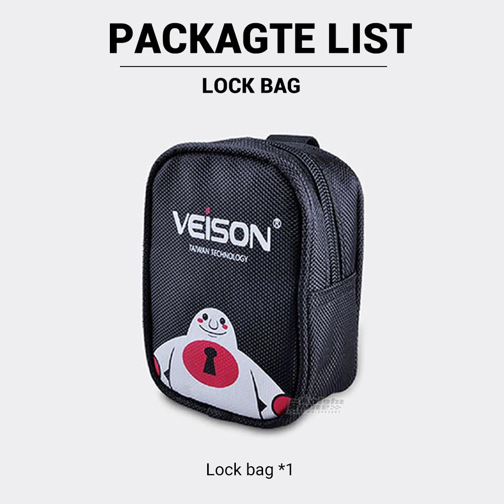 VEISON – alarme pour moto, cadenas étanche, pour Scooter, disque, antivol, accessoires: Only Lock Bag