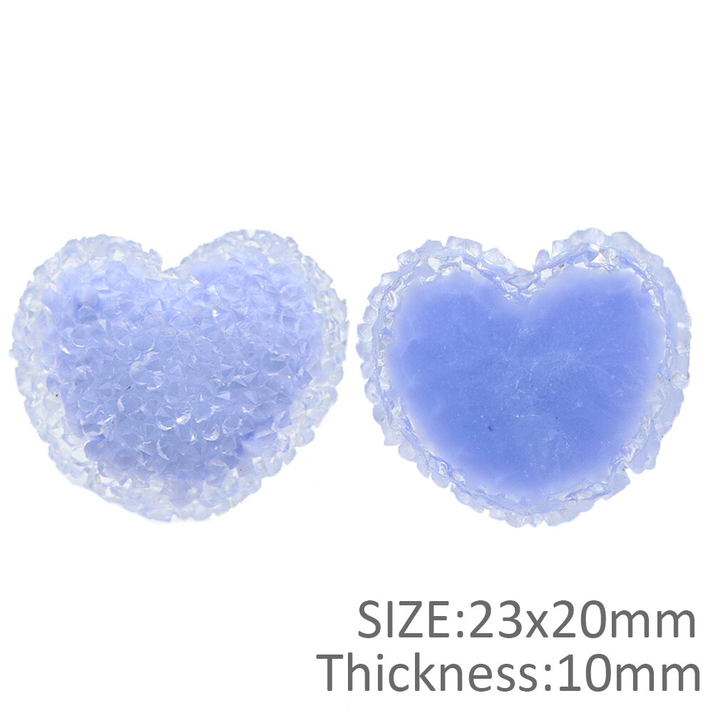 10 pièces coloré amour coeur plein diamant acrylique 3D résine nœud papillon bricolage accessoires Scrapbooking artisanat à la main, 10Yc11339: 1105855005