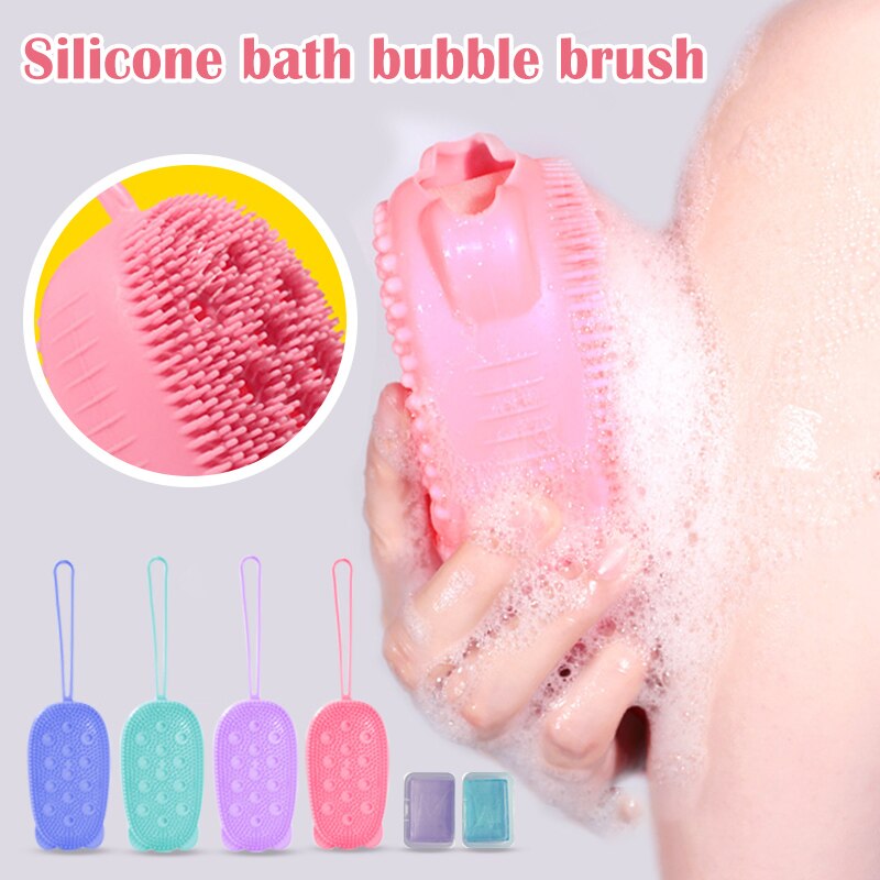 Siliconen Exfoliërende Zachte Borstel Quick Schuimende Wrijven Massage Bubble Bad Borstel B88