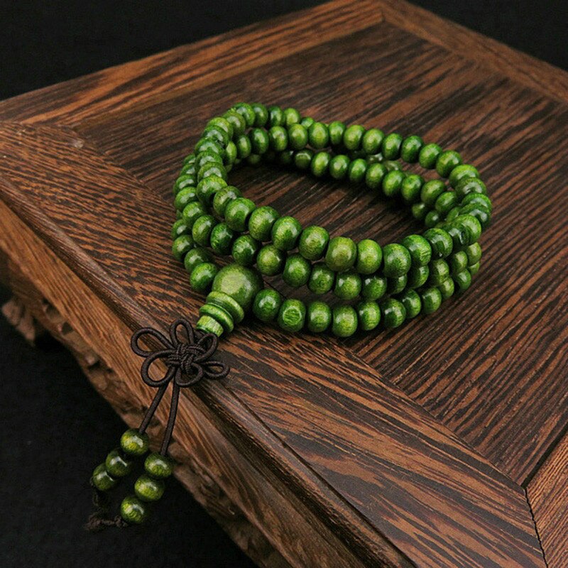 6mm Natural Sandalwood 108 Wooden Beads Bead Bracelet Jewelry украшения бижутерия bracelet femme