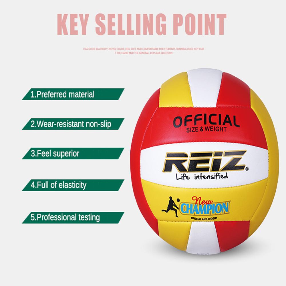 Official Standard Volleyball PU Soft Touch Slip-resistant Match Adult Kids Indoor Outdoor Training Balls Equipment