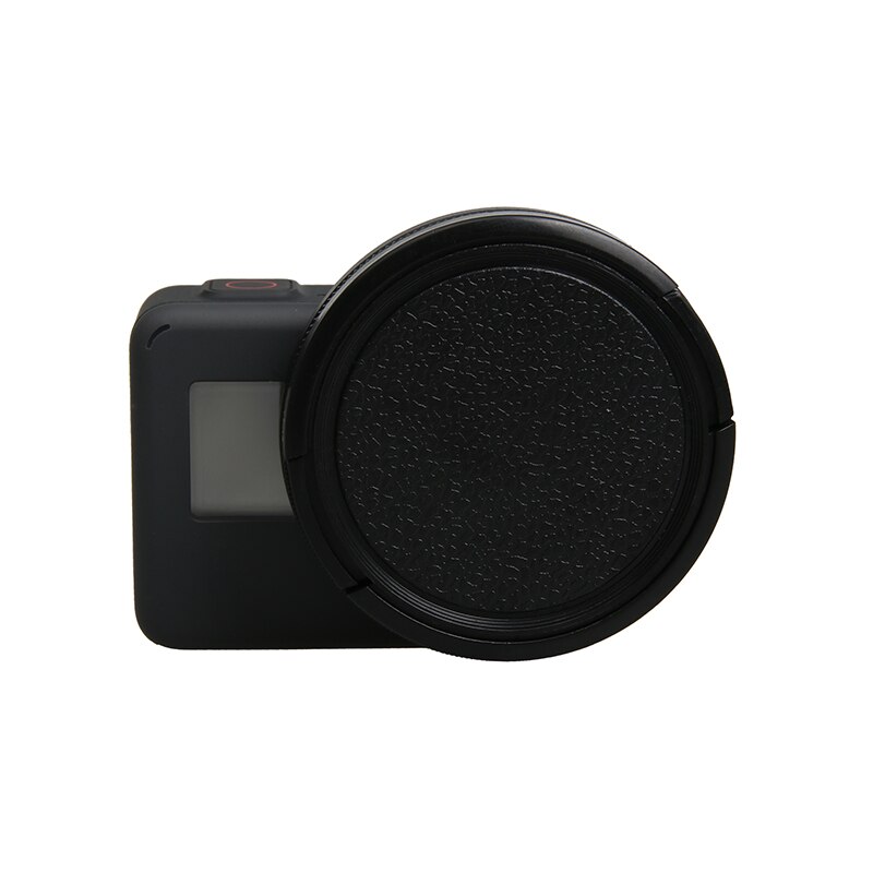 52mm preto metal vidro circular polarizando cpl lente filtro conjunto com adaptador de filtro para gopro hero 7 6 5 caso à prova dwaterproof água
