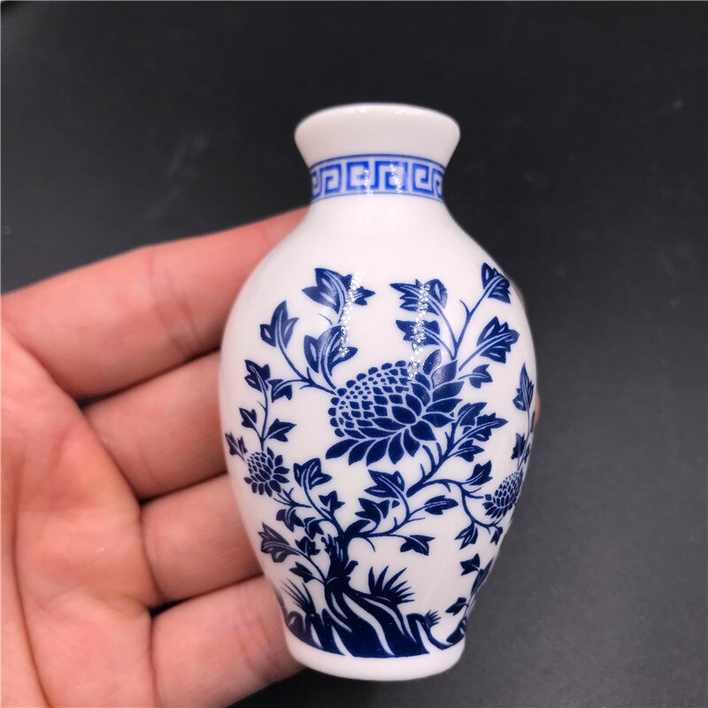 Jarrón de porcelana azul y blanca de cerámica de estilo chino, conjunto de imanes para refrigerador, imán para nevera, recuerdo: 1