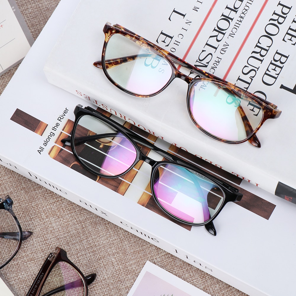 Unisex 1 stk læsebriller lette gennemsigtige briller mænd kvinder cateye briller stel synspleje briller