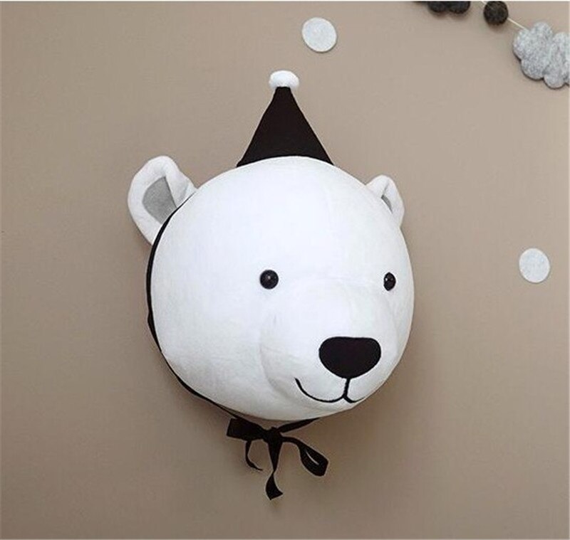 INS nordique éléphant Elk licorne bébé à la main bébé oreiller bébé lit pare-chocs berceau infantile chambre décor photographie accessoires: bear without hat