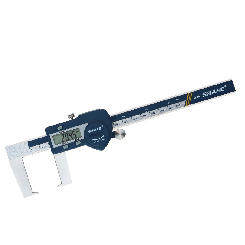0-150mm 6" Digital Outside Groove Caliper with Flat Points paquimetro digital vernier caliper digital caliper steel