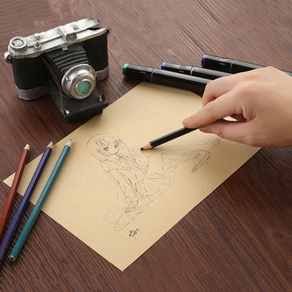 50 sheets Vintage Writing Letter Paper Kraft Paper Romantic Note Ccraft Paper Painting Packaging Paper Stationery