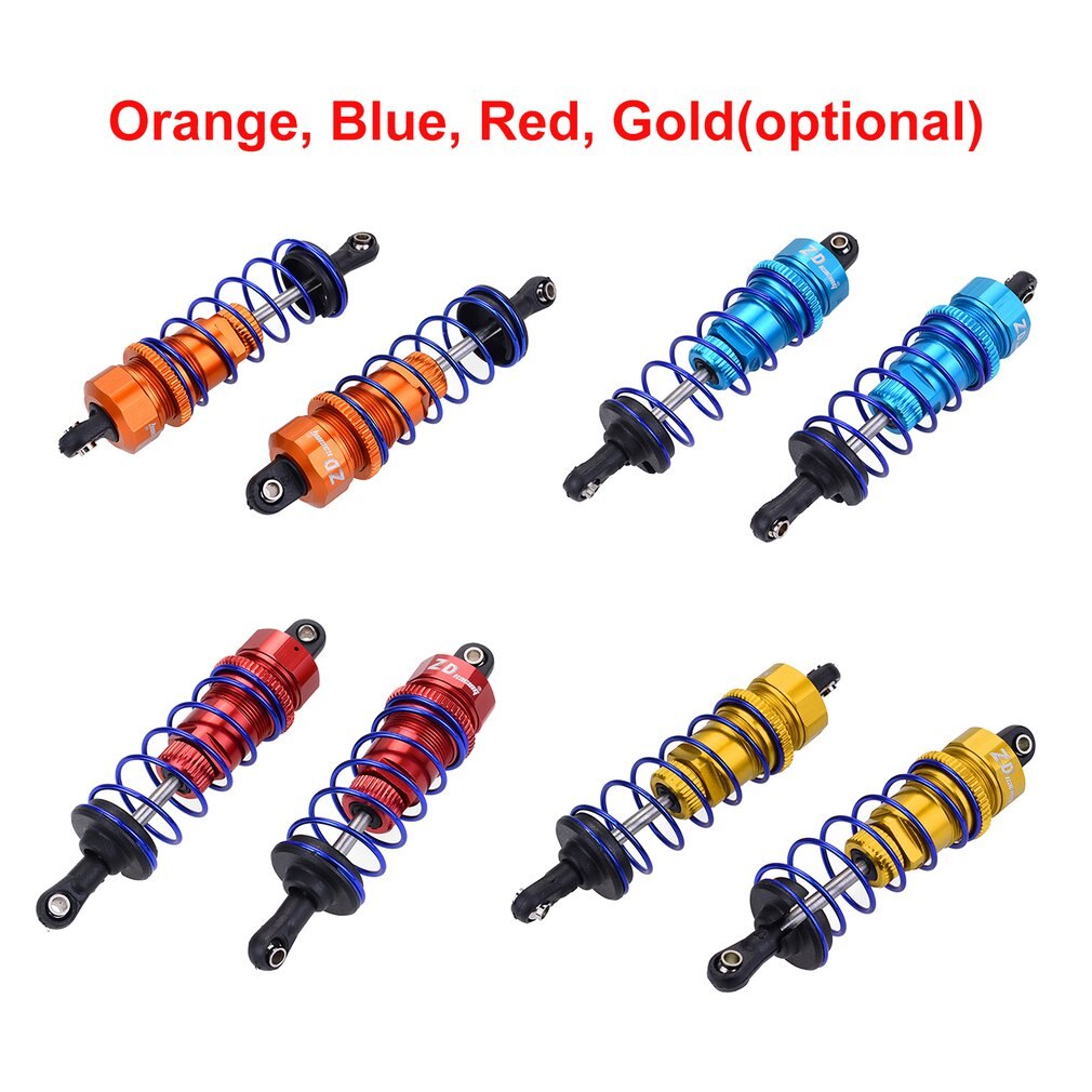 2PCS 92MM RC Alloy Front Oil Filled Shock Absorber Adjustable for ZD Racing 7358 1/10 RC Car Buggy Truggy Truck