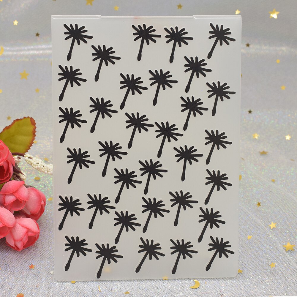 Dandelion Pattern 3D Flowers Embossing Folders for DIY Scrapbooking Paper Card Making Plastic Embossing Template Stencil: Flowers