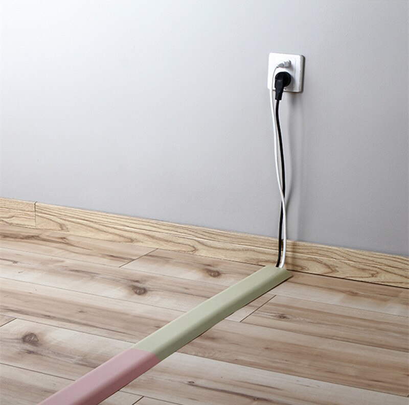 Wall Mount Self-adhesive Cable Cover Protector Home Office Wire Management Cord Organizer Holder Hide Raceway Organiser