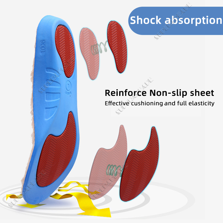 Halten Warm Beheizte Einlegesohlen Verdicken Kaninchen fell warme einlegesohle Orthopädische Einlegesohlen Flache Füße Arch Unterstützung Für Mann Frau winter schuhe pad