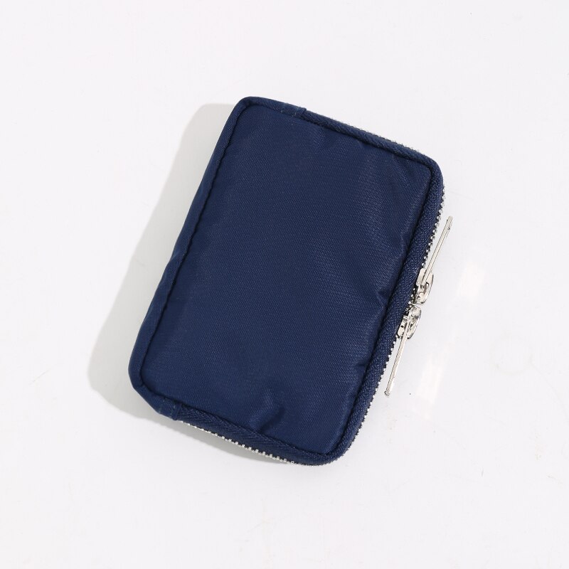 Japanische Männer Brieftasche Kurze Brieftasche Nylon Tuch lässig Schüler Brieftaschen Jugend Geldbörse Visitenkarte Halfter Neue Wasserdichte Lagerung Tasche: Blau Nein Logo