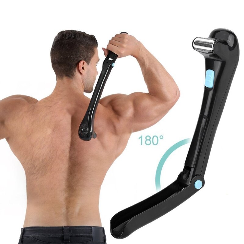 Electric Back Shaver Waterproof Folded Painless Using Long Handle Cordless Tools for Men Shaving M17C