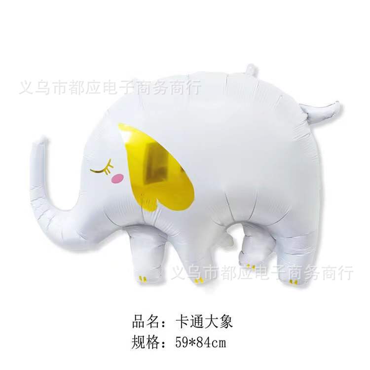 Ballon tête de chien panthère en aluminium, décoration de fête d'anniversaire pour enfants, girafe, dessin animé, éléphant, cheval,: vert clair