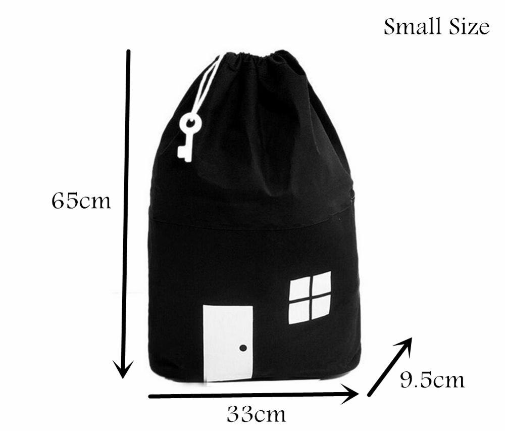 1 sztuk ins styl skandynawski łóżeczko dla dziecka pokój wzór w domki worek robić przechowywania niemowlę łóżeczko noworodka pościel łóżeczko dla dziecka robić sypialni akcesoria robić wystroju wnętrz: czarny