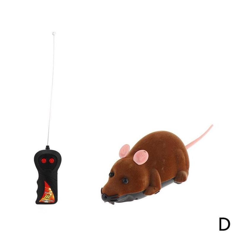 5 Colors Cat Toys Remote Control Wireless RC Electronic Cat For Kitten Toy Simulation Rat Mice Toy Toy Novelty Mous F8J8: D