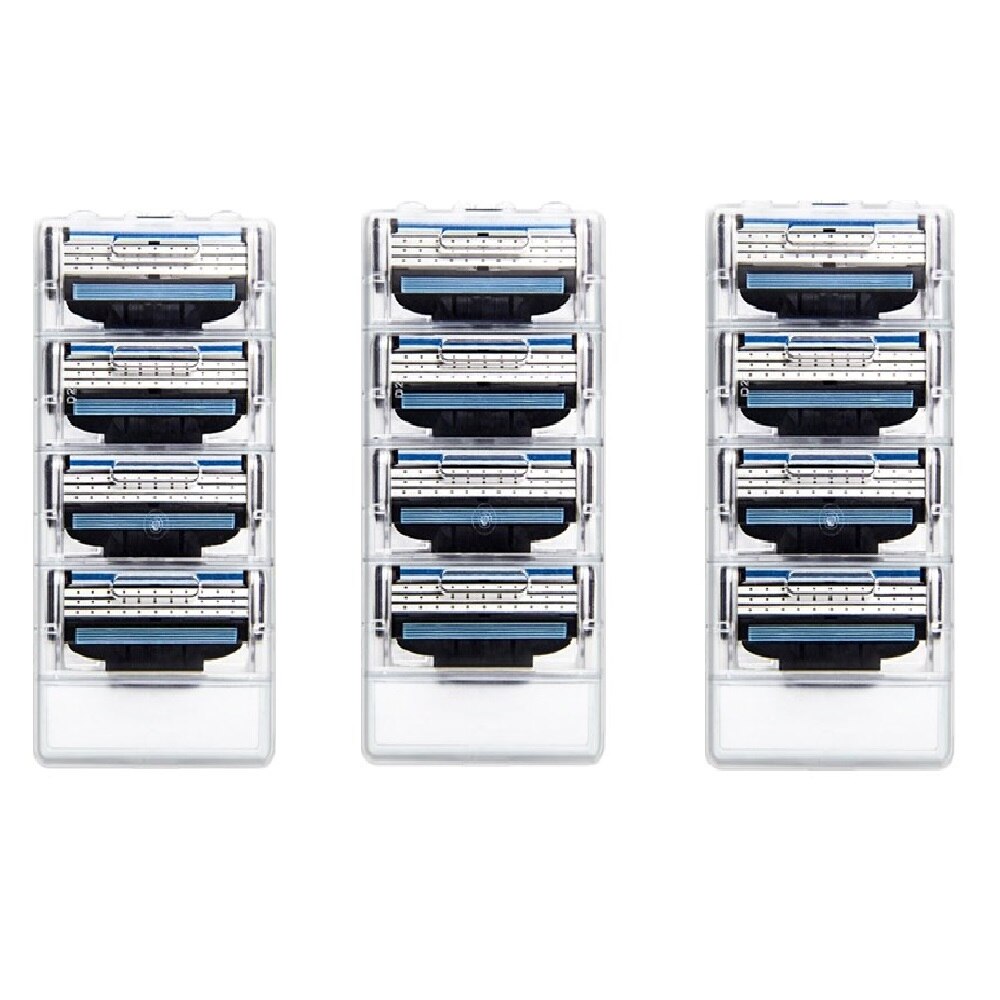 8 stuks/partij scheermesjes voor mannen, scheermesjes, veiligheidsmesjes, cassettescheerapparaat, pak voor gt mache 3 handvat: 12 stuks messen