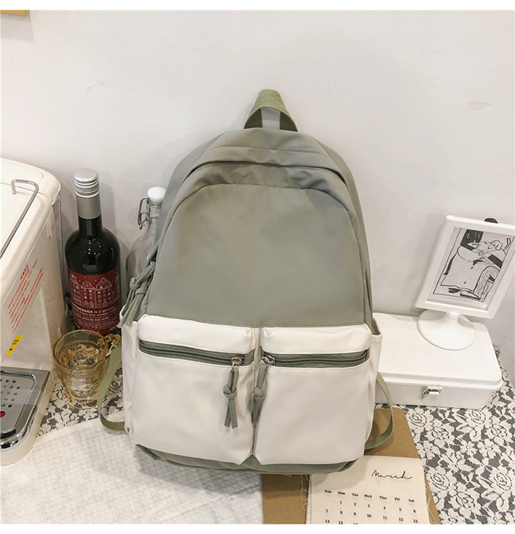 High School Rugzak Vrouwen Midden Schooltas Voor Tiener Meisjes Student Boekentas Casual Preppy Stijl 2022: green