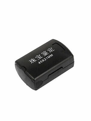 4X Magnifying White LED Light Pull-type Map Jewelry Magnifier Loupe Black