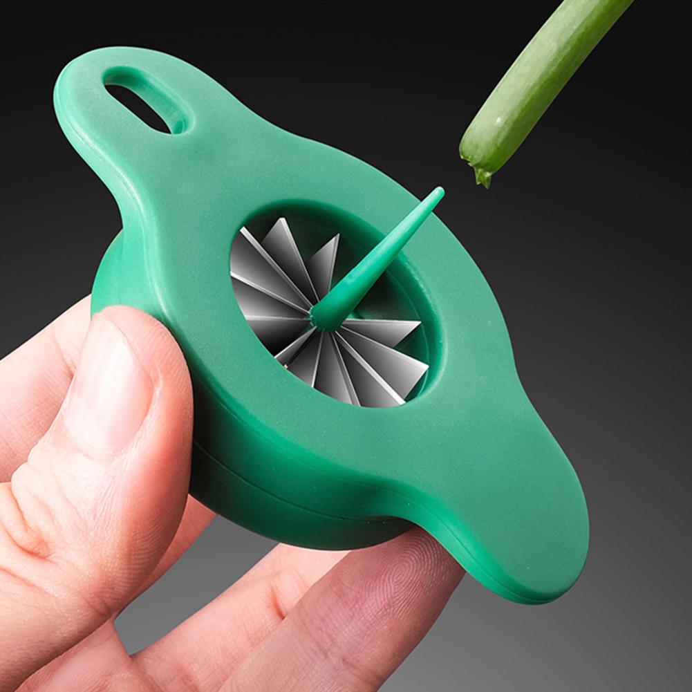 Goede Ui Snijder Food Grade Lichtgewicht Multi-Blade Groene Ui Slicer Koken Gereedschap Ui Rasp Wortel Rasp
